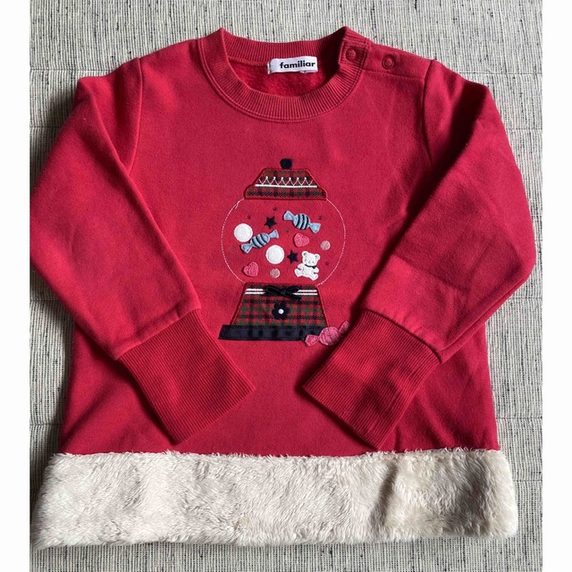 得価2023 familiar - 美品 familiar ファミリア トレーナー クリスマス