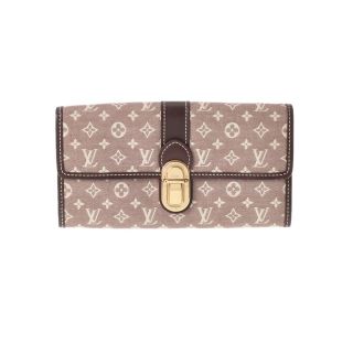 ルイヴィトン(LOUIS VUITTON)のルイヴィトン モノグラム イディール ポルトフォイユ サラ 長財布 セピア(財布)