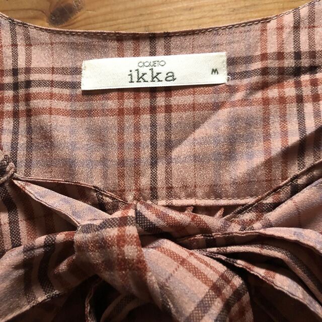 ikka(イッカ)のイッカ　Ikka  チェックブラウス レディースのトップス(シャツ/ブラウス(長袖/七分))の商品写真