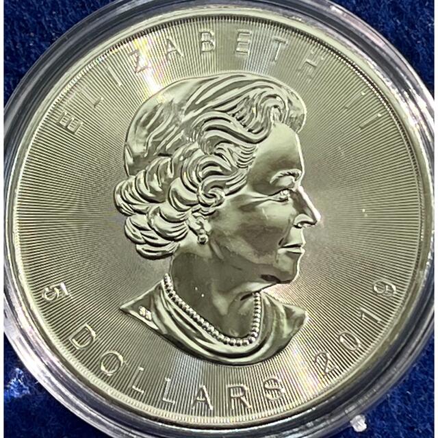 カナダメイプルリーフ1オンス銀貨　未使用美品銀貨　正規購入品純銀地金銀貨 1