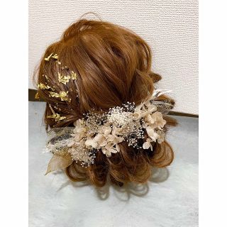 髪飾り 成人式 フラワーヘアアク 和装飾り 振袖 卒業式(ヘアアクセサリー)