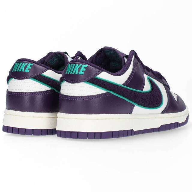 NIKE(ナイキ)のナイキ 2022 DUNK LOW RETRO DD7683-100 ダンクローシェニールスウッシュグランドパープルスニーカー メンズ 28.5cm メンズの靴/シューズ(スニーカー)の商品写真