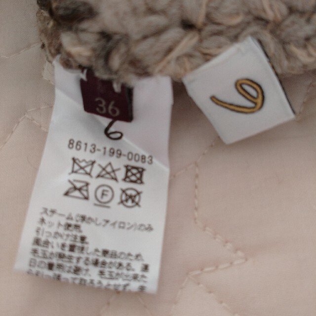 6(ROKU)NORDIC ASYMMETRY TURTLE NECK KNIT