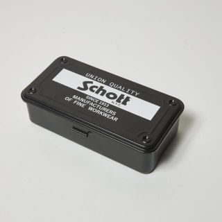 ショット(schott)のschott ショット　ノベルティー　メタルツールボックス(レザージャケット)