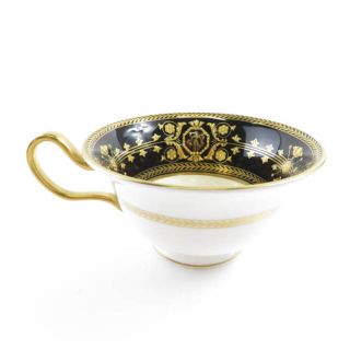 ウェッジウッド(WEDGWOOD)のウェッジウッド アストバリーブラック ティーカップ ピオニー 壷ロゴ 金彩 22K ゴールド 最高級 SU3432A3(グラス/カップ)