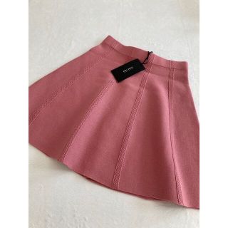 ザラ(ZARA)のzara ザラ　ジャージーフレアスカート　ピンク　未使用　XS(ミニスカート)