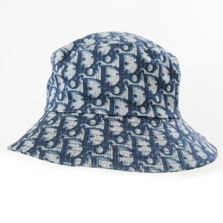 クリスチャンディオール BOUTIQUE トロッター ハット 帽子 総柄 紺