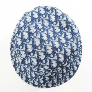 クリスチャンディオール BOUTIQUE トロッター ハット 帽子 総柄 紺