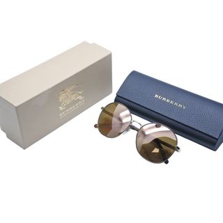 バーバリー(BURBERRY)の新品同様 BURBERRY バーバリー サングラス 56□17 140 ノバチェック ベージュ系 ミラーレンズ 43788(サングラス/メガネ)