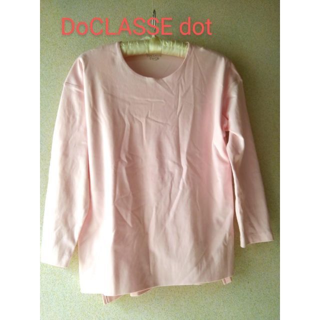 DoCLASSE(ドゥクラッセ)の742x ドゥクラッセ 古着 Tシャツ カットソー ピンク Ⅼサイズ レディースのトップス(Tシャツ(長袖/七分))の商品写真