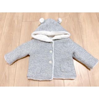 ベビーギャップ(babyGAP)のbabyGAP 裏ボアくまさんセーター　アウター　70(ジャケット/コート)