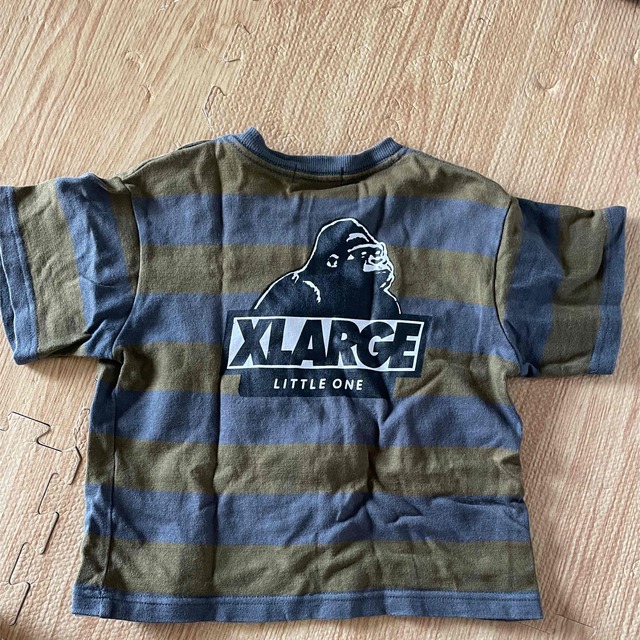 XLARGE(エクストララージ)のエクストララージ　XLARGE  半袖　Tシャツ カットソー　カーキ　90 キッズ/ベビー/マタニティのキッズ服男の子用(90cm~)(Tシャツ/カットソー)の商品写真