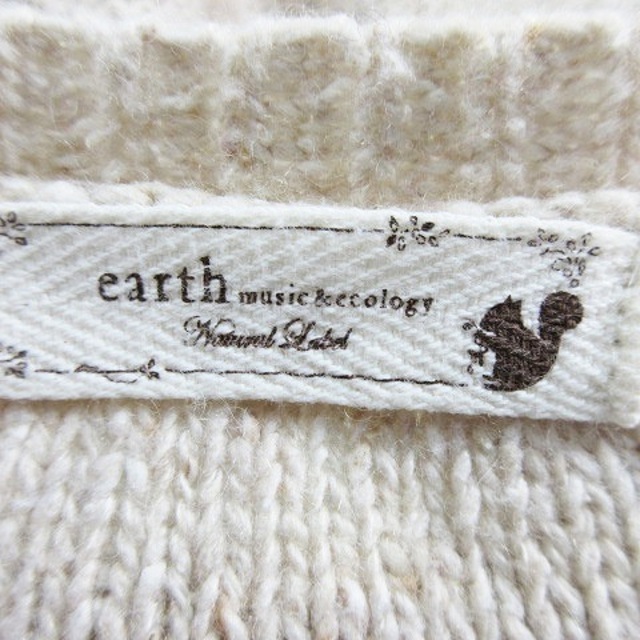 earth music & ecology(アースミュージックアンドエコロジー)のアースミュージック&エコロジー ニット セーター 長袖 ケーブル編み ベージュ レディースのトップス(ニット/セーター)の商品写真