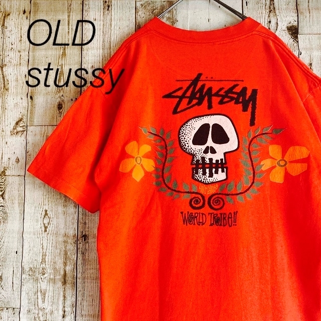 OLD stussy オールドステューシー スカルフラワー 80s Tシャツ | フリマアプリ ラクマ OLD stussy オールドステューシー スカルフラワー 80s Tシャツ | フリマアプリ ラクマ