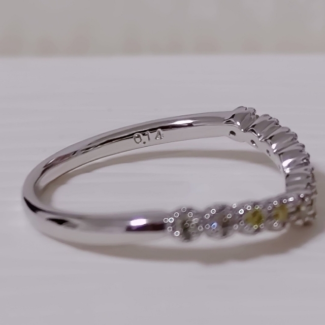 🌟ご予約品🌟 イエローダイヤ  プラチナ  リング レディースのアクセサリー(リング(指輪))の商品写真