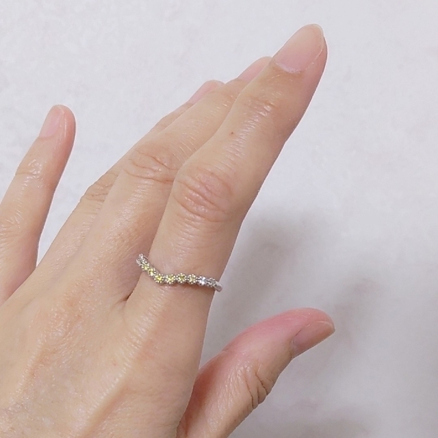 🌟ご予約品🌟 イエローダイヤ  プラチナ  リング レディースのアクセサリー(リング(指輪))の商品写真