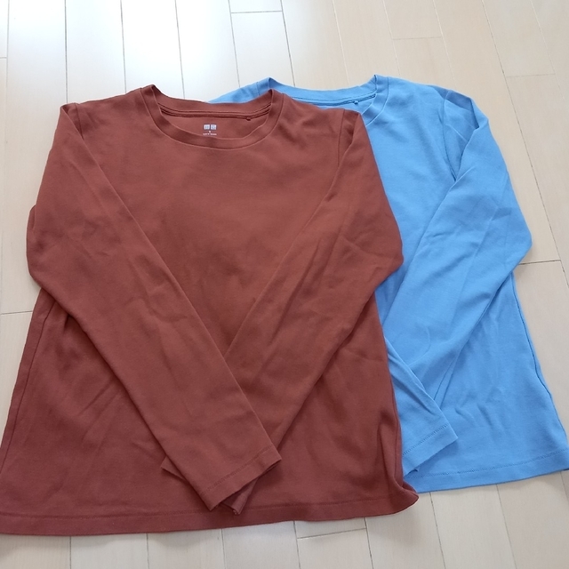 UNIQLO(ユニクロ)のユニクロ★長袖Tシャツ レディースSサイズ　2枚セット レディースのトップス(Tシャツ(長袖/七分))の商品写真