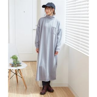 ★半額★定価3386円  授乳服 あったか裏起毛 マタニティワンピース 冬 3L(マタニティワンピース)