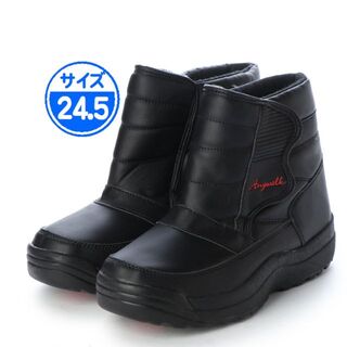 【新品 未使用】防寒ブーツ メンズ ブラック 24.5cm 黒 18386(長靴/レインシューズ)
