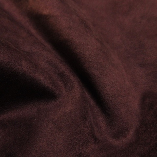 UNTITLED(アンタイトル)のアンタイトル スカート フェイクスエード タイト ひざ丈 フリンジ 7 マルーン レディースのスカート(ひざ丈スカート)の商品写真