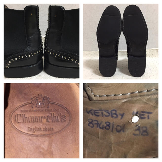 Church's(チャーチ)のチャーチ38スタッズ サイドゴア レディースの靴/シューズ(ブーツ)の商品写真