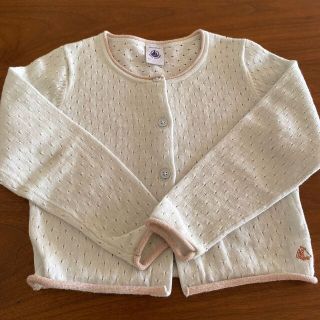 プチバトー(PETIT BATEAU)のプチバトー　カーディガン　4ans 104cm(カーディガン)