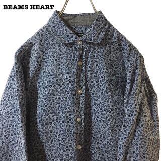 ビームス(BEAMS)のBEAMS HEART ビームスハート 七分袖 シャツ 柄シャツ 花柄 リネン(シャツ)