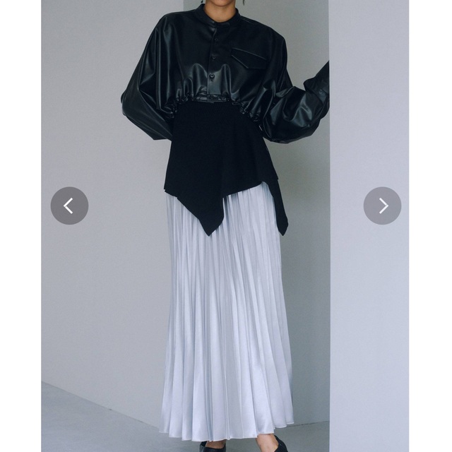 UN3D.(アンスリード)のUN3D. ORIGAMI PLEATS SK GS L レディースのスカート(ロングスカート)の商品写真