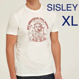 ユナイテッドカラーズオブベネトン(UNITED COLORS OF BENETTON.)の新品 SISLEY メンズ Tシャツ クルーネック シスレー アメカジ XL(Tシャツ/カットソー(半袖/袖なし))