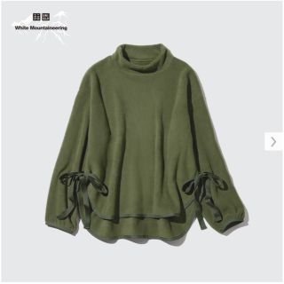 ユニクロ(UNIQLO)のユニクロ ホワイトマウンテニアリング フリースモックネックプルオーバー オリーブ(その他)