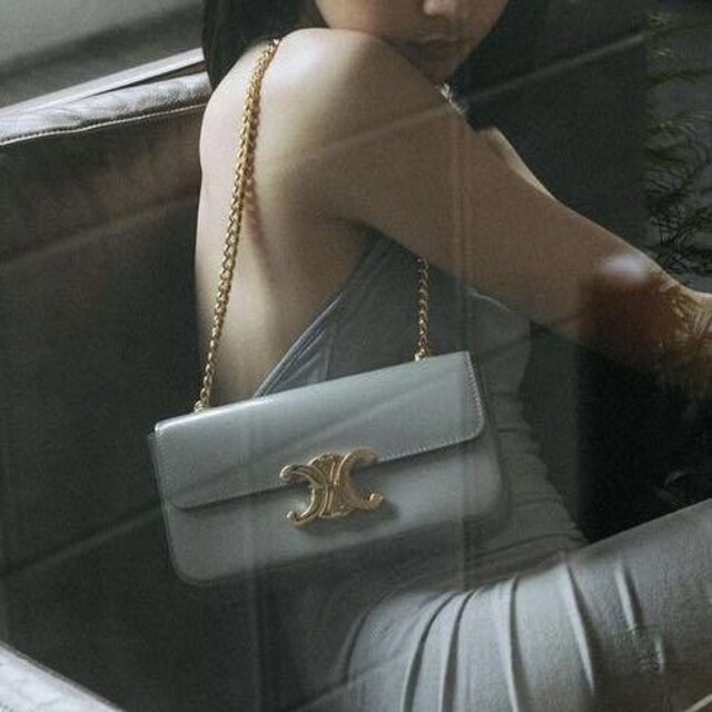 殿堂 celine - トリオンフ チェーン ショルダーバック CELINE