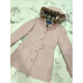 バーバリー(BURBERRY)のBURBERRY バーバリー　ピンクコート(ダッフルコート)