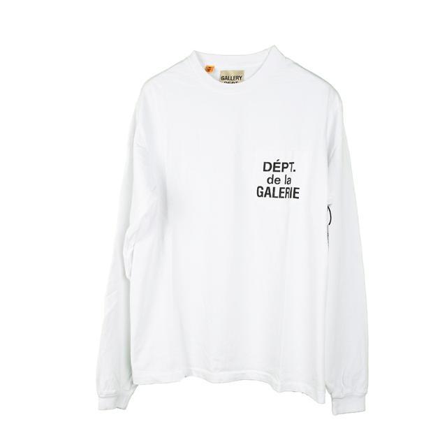 GALLERY DEPT ギャラリーデプト ホワイト長袖Tシャツ FR-P-1130 WHITE イタリア正規品 新品 ホワイト