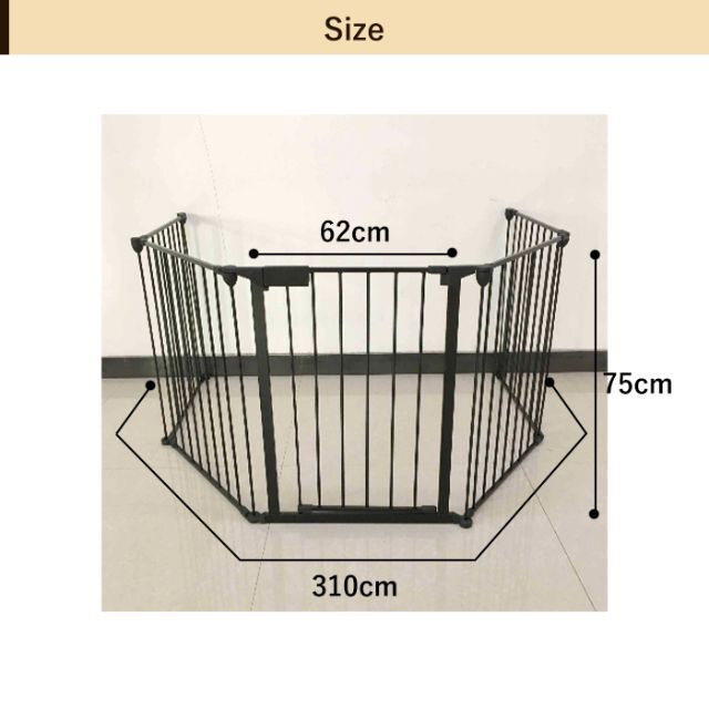 ペットゲート おくだけ ハースゲート ドア付き ベビーゲート 721①の通販 by merry's shop｜ラクマ