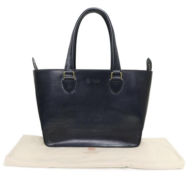 ガンゾ ブライドル BRIDLE トートバッグ カーフスキン レザー ネイビー