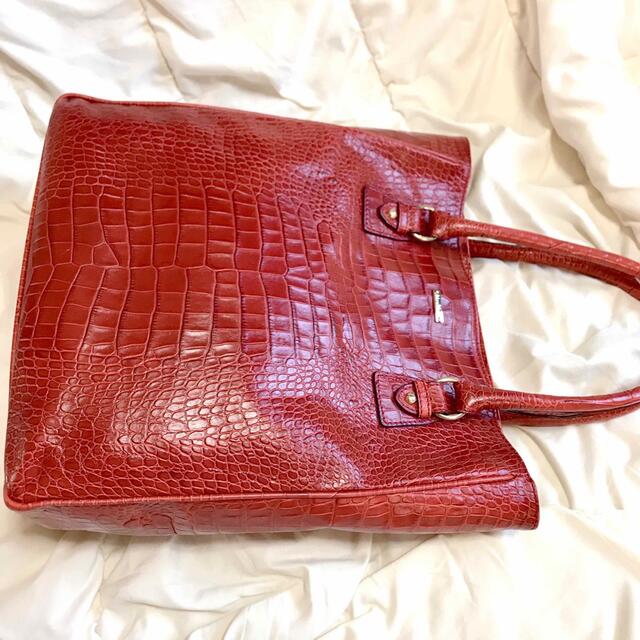 ☆セール 【美品】MaxMara マックスマーラ 大容量 クロコ型押し トート