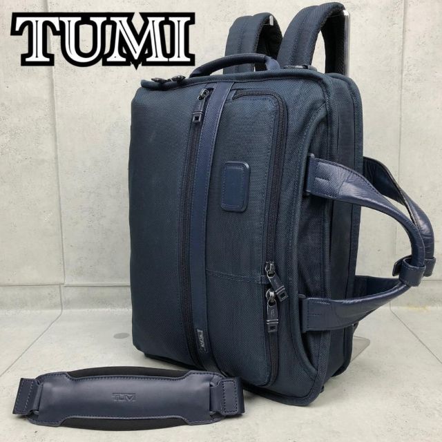 TUMI(トゥミ)の希少✨ トゥミ SHIPS 別注 3way ALPHA2 1層 スリム A4 紺 メンズのバッグ(ビジネスバッグ)の商品写真