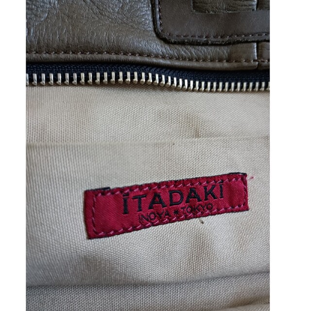革 バッグ ミニボストン カーキ 本皮 日本製 メンズのバッグ(ボストンバッグ)の商品写真