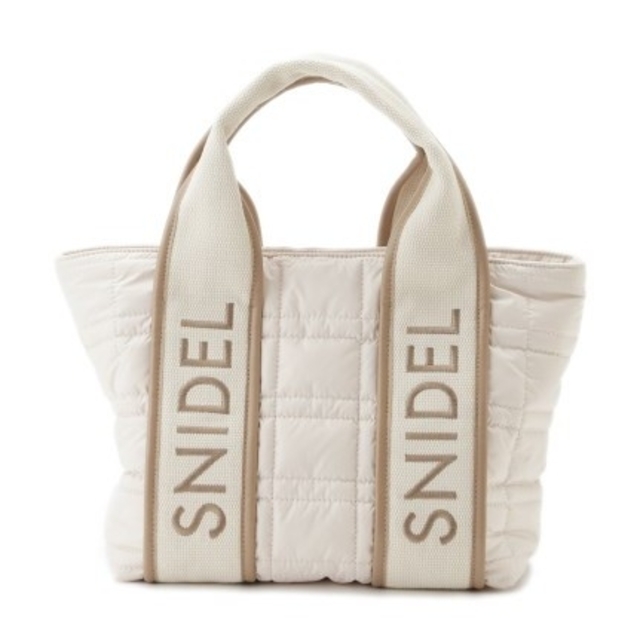 SNIDEL - SNIDEL 新品 キルティングロゴバッグ ベージュの通販 by K ...