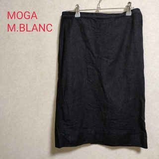 モガ(MOGA)のMOGA モガ　Ｍ．BLANC  デニム　スカート　日本製(ひざ丈スカート)