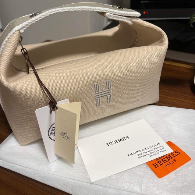 約11cm奥行【HERMES】新品未使用　ブリッドアブラック　ナチュラル　pm