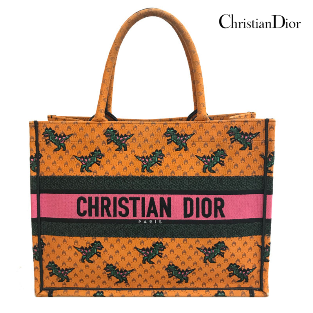 Christian Dior - ディオール Dior ブックトート刺繍 ハンドバッグ