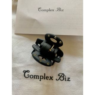 コンプレックスビズ(Complex Biz)のComplex Biz クリップ ビジュー　ブラック(バレッタ/ヘアクリップ)