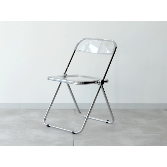 新品CASTELLI PLIA クリアチェア イス折り畳み椅子リプロ インテリア/住まい/日用品の椅子/チェア(折り畳みイス)の商品写真