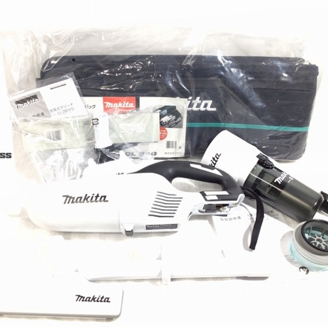 ☆美品☆未使用付属品セット makita 充電式クリーナー CL281FD 本体+ツールバッグ+サイクロンユニット+別売りノズル付き 61250 |  フリマアプリ ラクマ