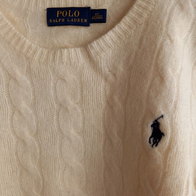 POLO RALPH LAUREN(ポロラルフローレン)のポロラルフローレン　カシミア　メリノウール　セーター　クルーネック　ケーブル編み レディースのトップス(ニット/セーター)の商品写真