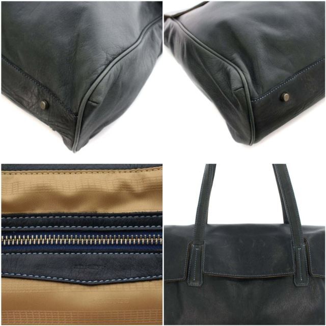 aniary(アニアリ)のアニアリ aniary トートバッグ ビジネスバッグ レザー 鞄 青 ブルー メンズのバッグ(トートバッグ)の商品写真
