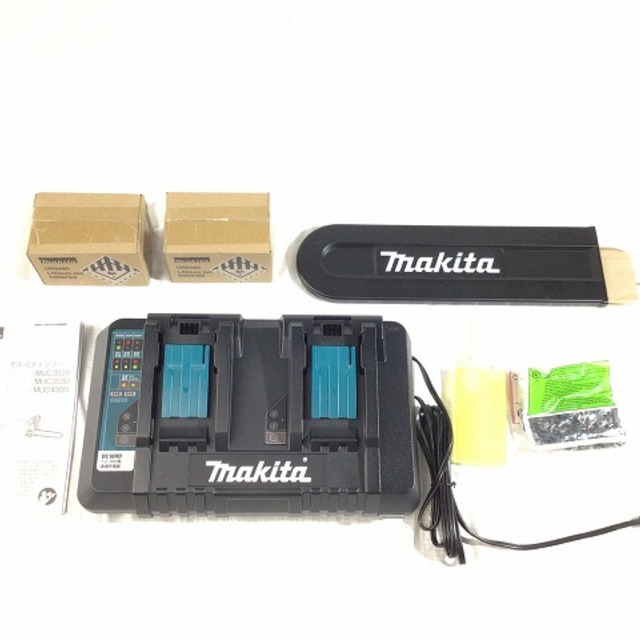 Makita ☆未使用品☆makita マキタ 18V+18V＝36V 充電式チェンソー MUC353DPG2 バッテリー2個(6.0Ah)  2個口急速充電器付 充電式チェーンソー 61780の通販 by 工具販売専門店Borderless(ラクマ店)｜マキタならラクマ