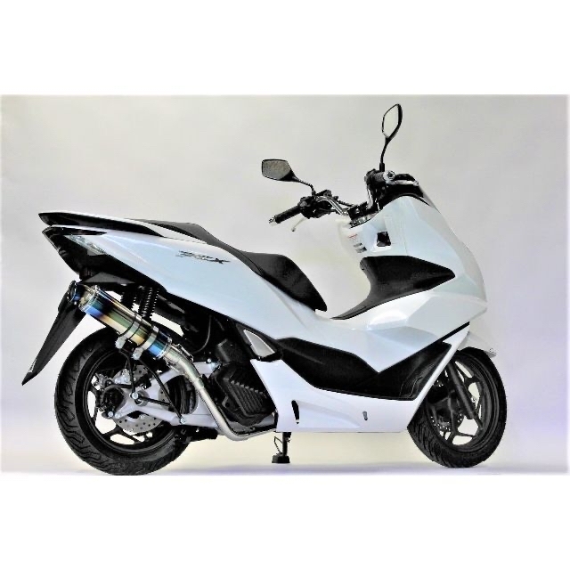 PCX ( JK05 / KF47 ) ステンレス アップ マフラー ブルー の通販 by ...