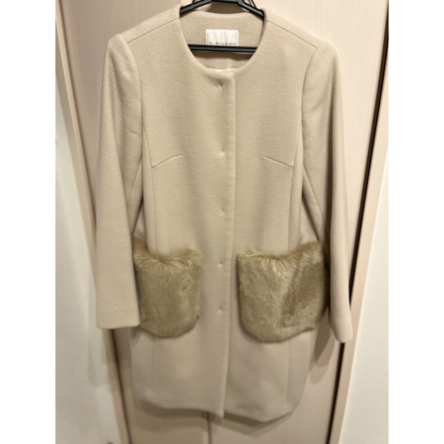 軽量+ストレッチ性+吸水速乾 エムプルミエ コート サイズ34 ベージュ
